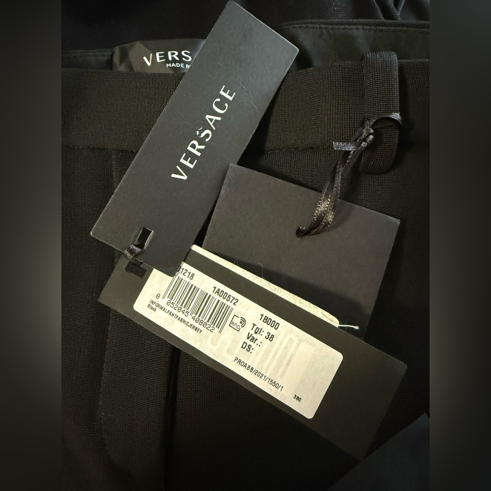 Versace Black Boot-Cut Flare Pants - Picture 7 of 9